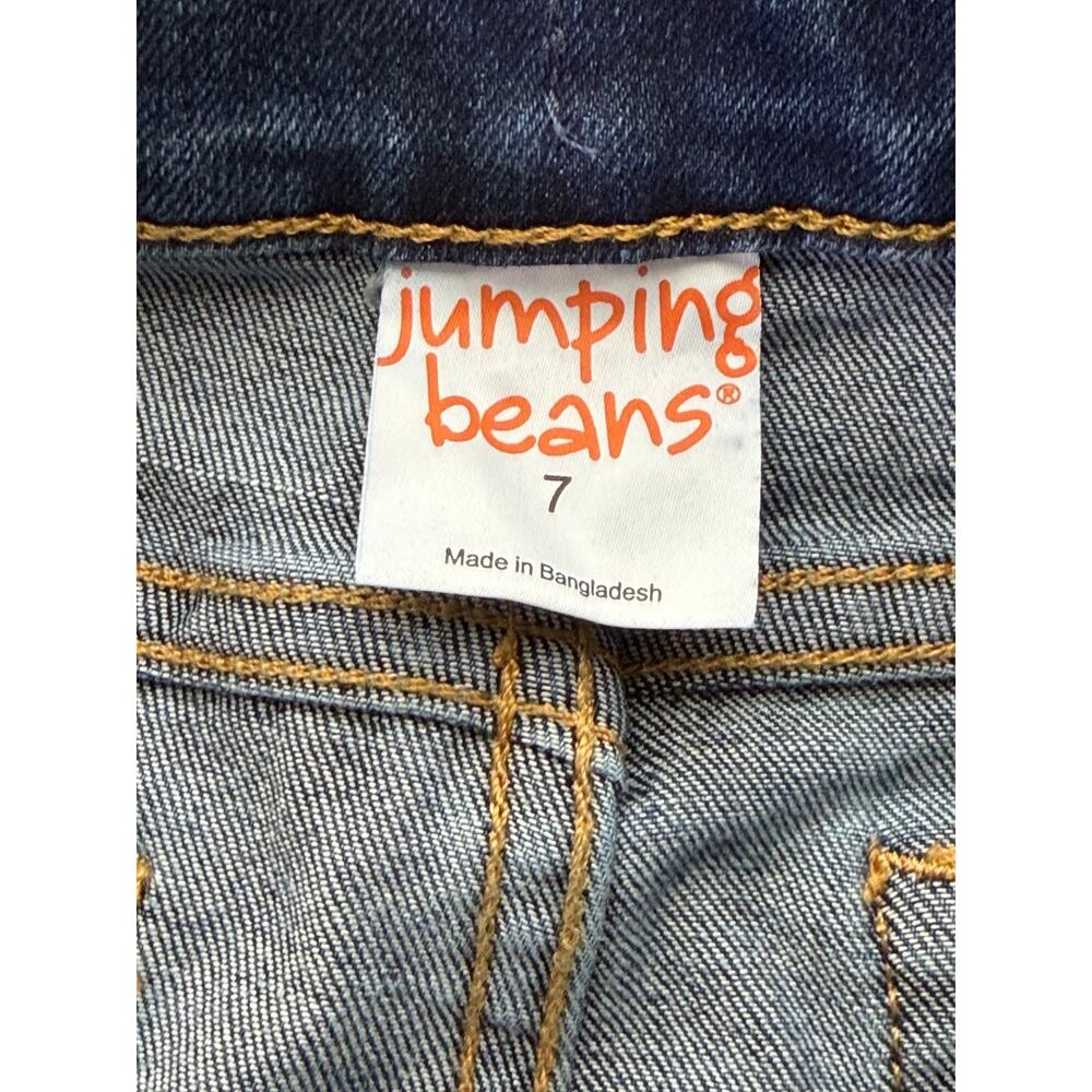 Jumping Beans Girls Size 7 Bootcut Jeans Blue Denim New With Tags - Picture 4 of 4
